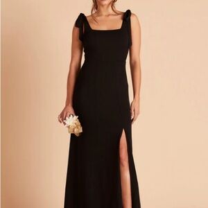 Birdy Grey Black Crepe Alex Convertible Bridesmaids Dress XS